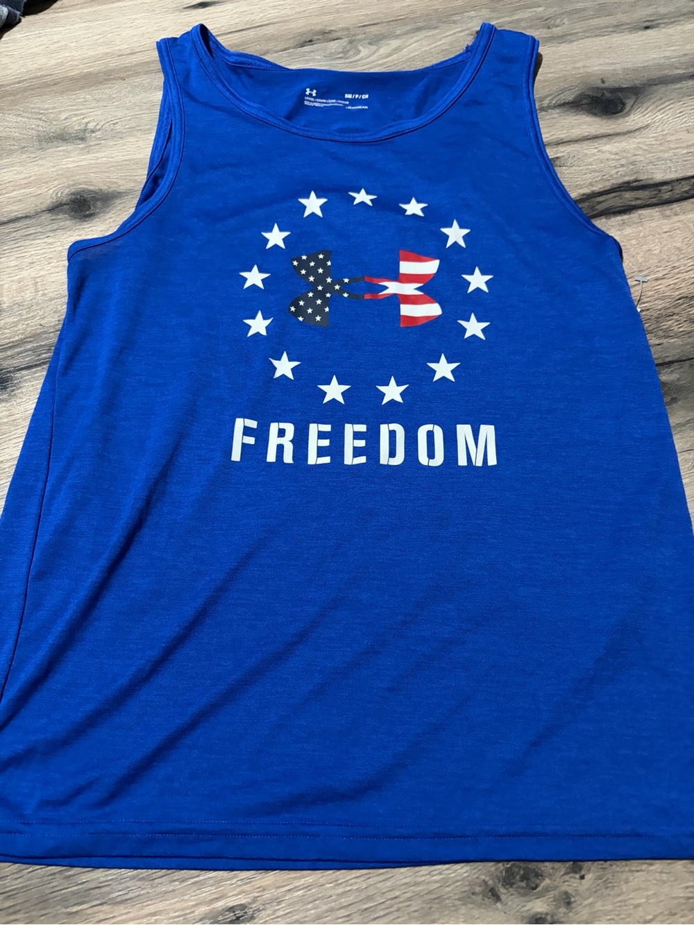 Under Armour Royal Blue 'Freedom' Graphic Tank Top